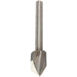 Image of a Tork Craft Mini Router Bit 6.4mm V-groove 3.2mm Shank