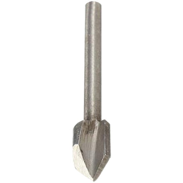 Image of a Tork Craft Mini Router Bit 6.4mm V-groove 3.2mm Shank
