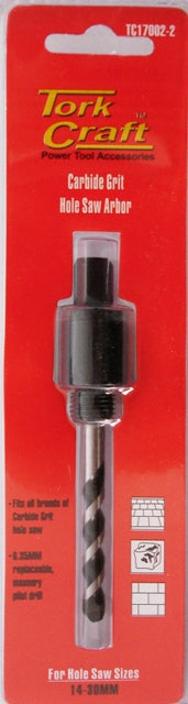 Image of a Tork Craft Mandrel Carbide Grit Hole Saw 16 - 30mm