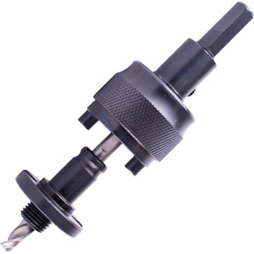 Image of a Tork Craft Mandrel 14mm-152mm Quick Change With 11mm Hex Shank + 1/4' HSS Pilot