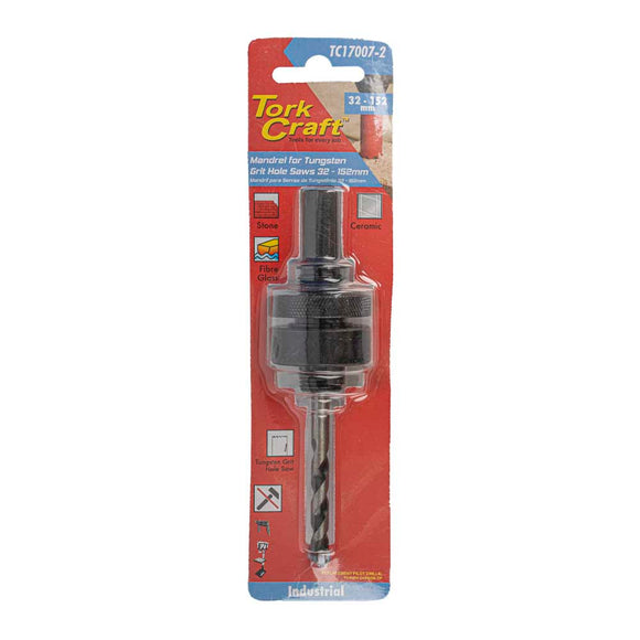 Image of a Tork Craft Mandrel Carbide Grit Hole Saw 32 - 152mm