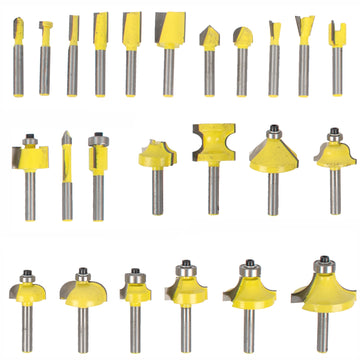 Image of a Tork Craft Router Bit Set 24pc Aluminiumcase 1/4'