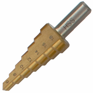 Image of a Tork Craft Step Drill Bit HSS 6-18mmx2mm