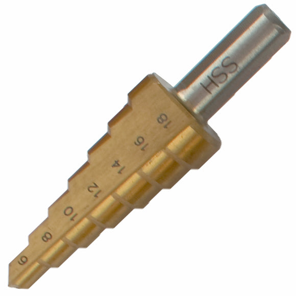 Image of a Tork Craft Step Drill Bit HSS 6-18mmx2mm