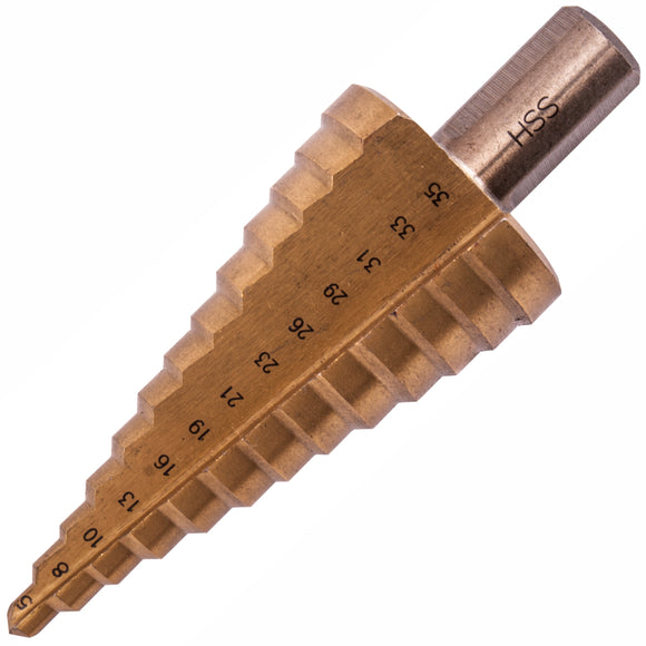 Image of a Tork Craft Step Drill Bit HSS 5-35mmx2-3mm