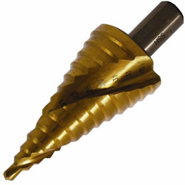 Image of a Tork Craft Step Drill Bit HSS 3-35mmx2 - 3mm Spiral