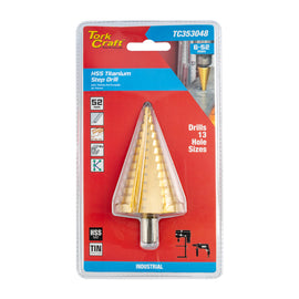 Image of a Tork Craft Step Drill Bit HSS 6-52mm M2 