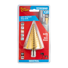 Image of a Tork Craft Step Drill Bit HSS 6-60mm M2 