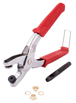 Image of a Tork Craft Grommet Setting Tool Kit + 10pc Eyelets 7mm