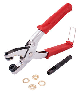 Image of a Tork Craft Grommet Setting Tool Kit + 10pc Eyelets 8mm