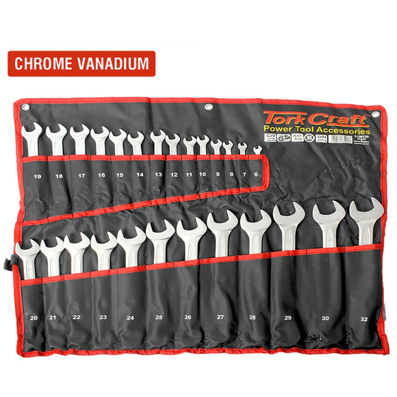 Image of a Tork Craft 26pc Combination Spanner Set 6-32mm