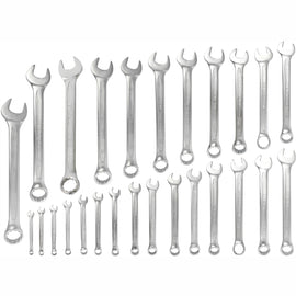Image of a Tork Craft 26pcs Combination Spanner Set 6-32mm Deep Offset Jumbo Rack