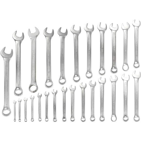 Image of a Tork Craft 26pcs Combination Spanner Set 6-32mm Deep Offset Jumbo Rack