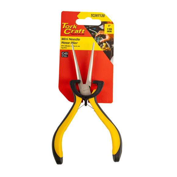 Image of a Tork Craft Plier Mini Needle Nose 120mm Micro