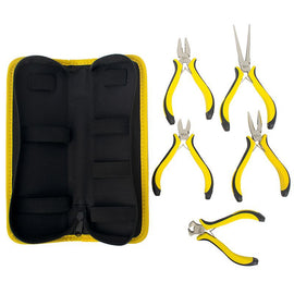 Image of a Tork Craft Tork Craft 5pc Mini Plier Set With Bag Micro