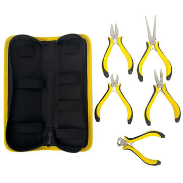 Image of a Tork Craft Tork Craft 5pc Mini Plier Set With Bag Micro