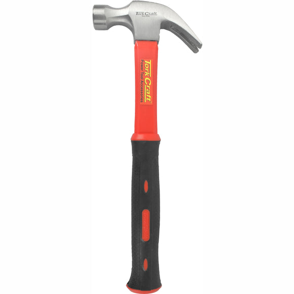 Image of a Tork Craft Hammer Claw 450g (16oz) Fibreglass Handle 295mm & Full  POL Head