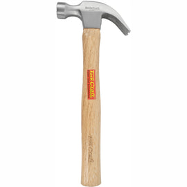 Image of a Tork Craft Hammer Claw 450g (16oz) Wooden Handle 280mm & Full  POL Head