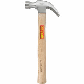 Image of a Tork Craft Hammer Claw 570g (20oz) Wooden Handle 280mm & Full  POL Head