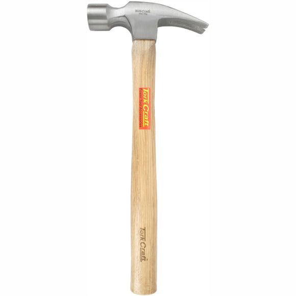 Image of a Tork Craft Hammer Claw 700g (24oz) Wooden Handle 280mm & Full  POL Head