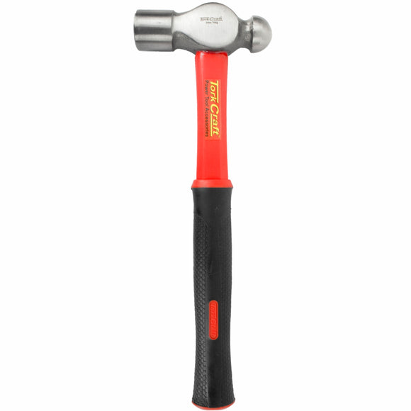 Image of a Tork Craft Hammer Ball Pein 700g (24oz) Fibreglass Handle 310mm & Full  POL Head