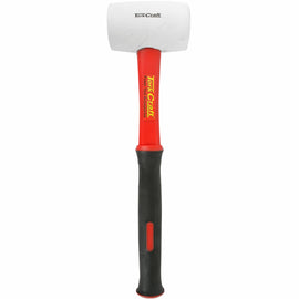 Image of a Tork Craft Hammer Rubber Mallet 450g (16oz) Fibreglass Handle White Non-marking