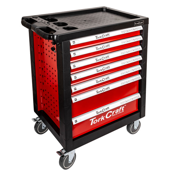 Image of a Tork Craft Tork Craft 7 Drawer Roller Tool Box Cabinet On Castors Empty