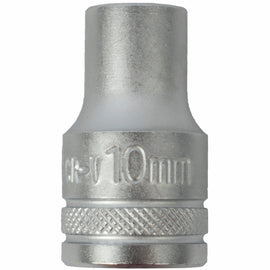 Image of a Tork Craft Socket 10mm X 21.8mm 1/2' Drive CRV 12 Point