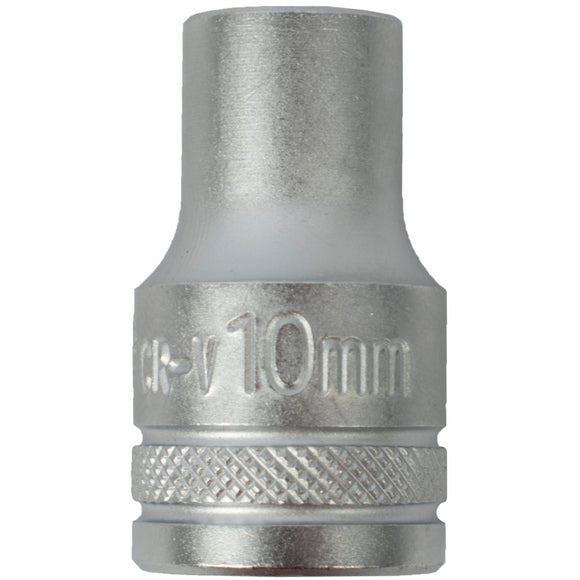 Image of a Tork Craft Socket 10mm X 21.8mm 1/2' Drive CRV 12 Point