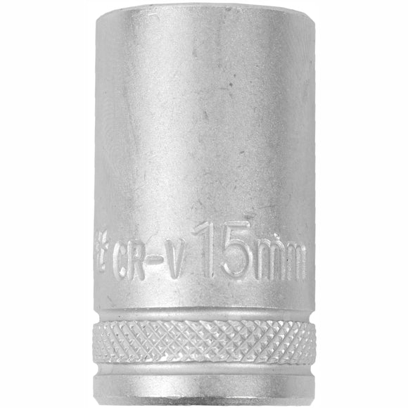 Image of a Tork Craft Socket 15mm X 21.8mm 1/2' Drive CRV 12 Point