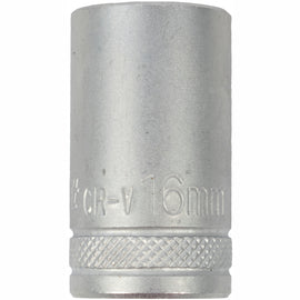 Image of a Tork Craft Socket 16mm X 21.8mm 1/2' Drive CRV 12 Point