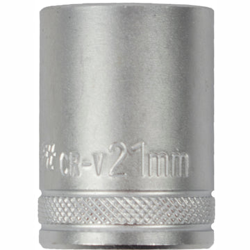 Image of a Tork Craft Socket 21mm X 27.8mm 1/2' Drive CRV 12 Point