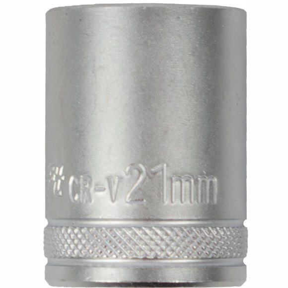 Image of a Tork Craft Socket 21mm X 27.8mm 1/2' Drive CRV 12 Point