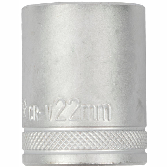 Image of a Tork Craft Socket 22mm X 29.8mm 1/2' Drive CRV 12 Point