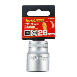 Image of a Tork Craft Socket 26mm X 41.8mm 1/2' Drive CRV 12 Point