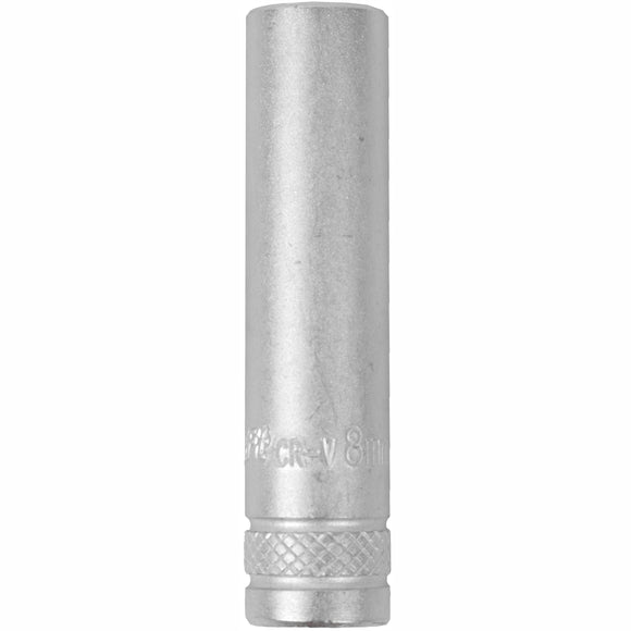 Image of a Tork Craft Socket 8mm 1/4' Dr Deep Socket CRV 12 Point