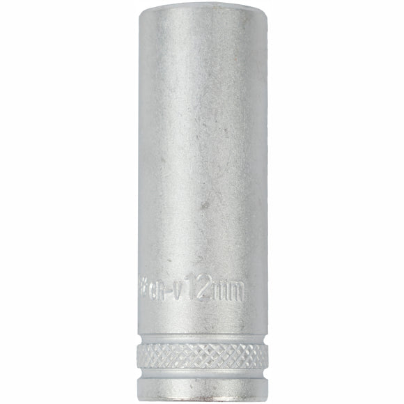 Image of a Tork Craft Socket 12mm 1/4' Dr Deep Socket CRV 12 Point
