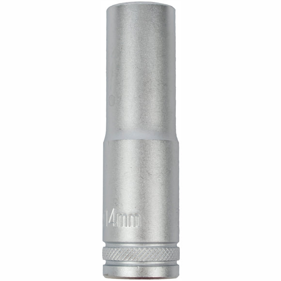 Image of a Tork Craft Socket 14mm 1/2' Dr Deep Socket CRV 12 Point