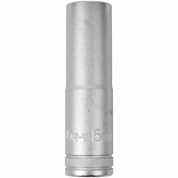 Image of a Tork Craft Socket 15mm 1/2' Dr Deep Socket CRV 12 Point