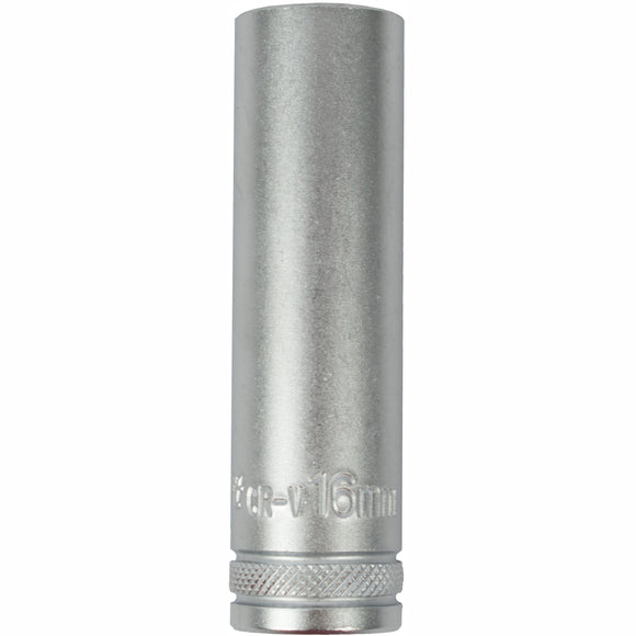 Image of a Tork Craft Socket 16mm 1/2' Dr Deep Socket CRV 12 Point