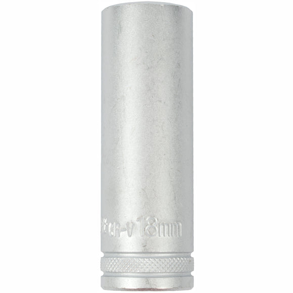 Image of a Tork Craft Socket 18mm 1/2' Dr Deep Socket CRV 12 Point