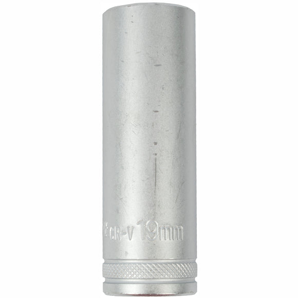Image of a Tork Craft Socket 19mm 1/2' Dr Deep Socket CRV 12 Point