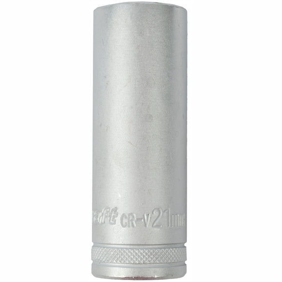 Image of a Tork Craft Socket 21mm 1/2' Dr Deep Socket CRV 12 Point