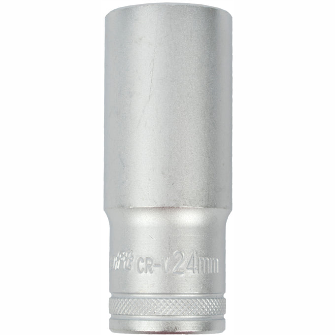 Image of a Tork Craft Socket 24mm 1/2' Dr Deep Socket CRV 12 Point