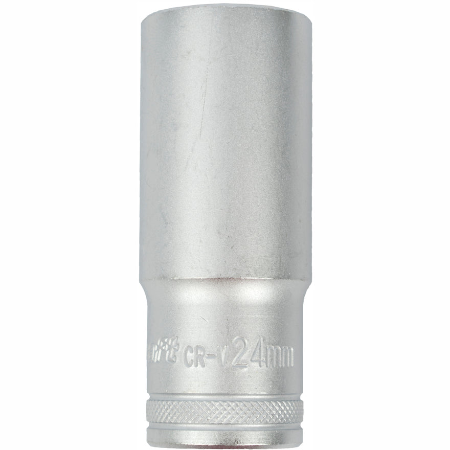 Image of a Tork Craft Socket 24mm 1/2' Dr Deep Socket CRV 12 Point