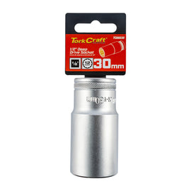 Image of a Tork Craft Socket 30mm 1/2' Dr Deep Socket CRV 12 Point