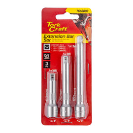 Image of a Tork Craft Extension Bar 3pc Set 1/4' 50/75/100mmâ 