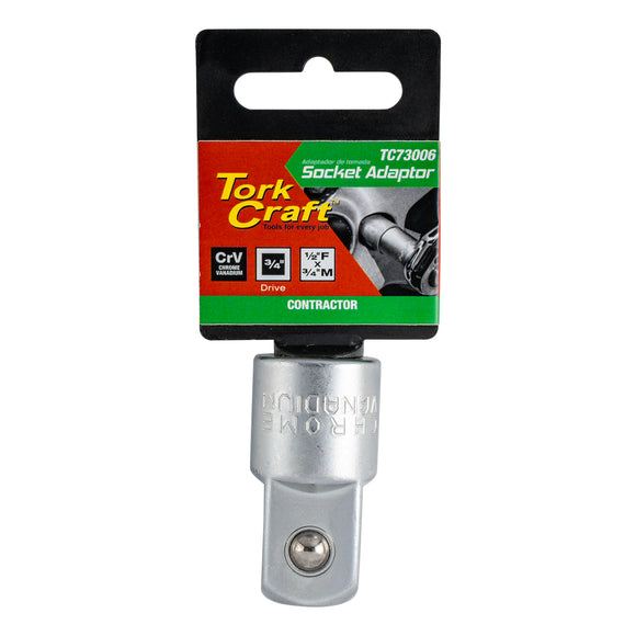 Image of a Tork Craft Socket Adaptor 1/2'F X 3/4'M