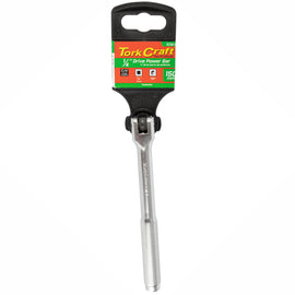 Image of a Tork Craft Power Bar 1/4'M Drive 150mm Swivel Head Steel Handle Socket