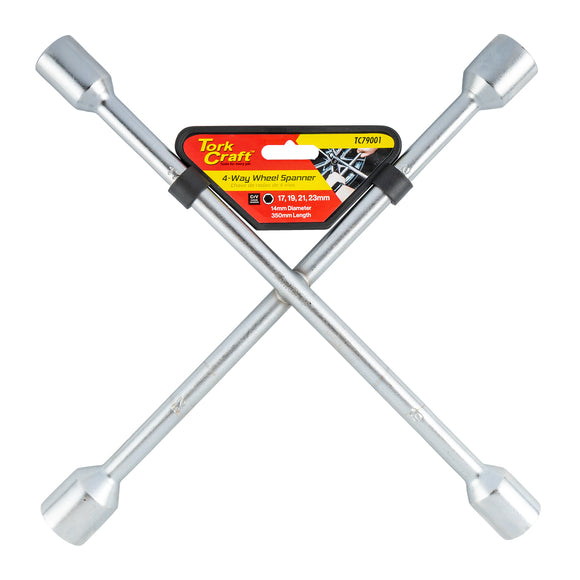 Image of a Tork Craft Wheel Spanner 4 Way 17/19/21/23mm 14' (350mm)